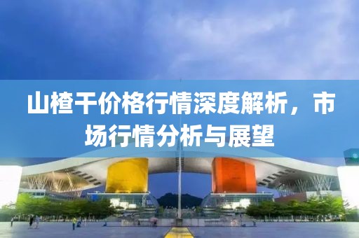 山楂干價格行情深度解析，市場行情分析與展望