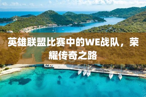 英雄聯盟比賽中的WE戰隊,榮耀傳奇之路